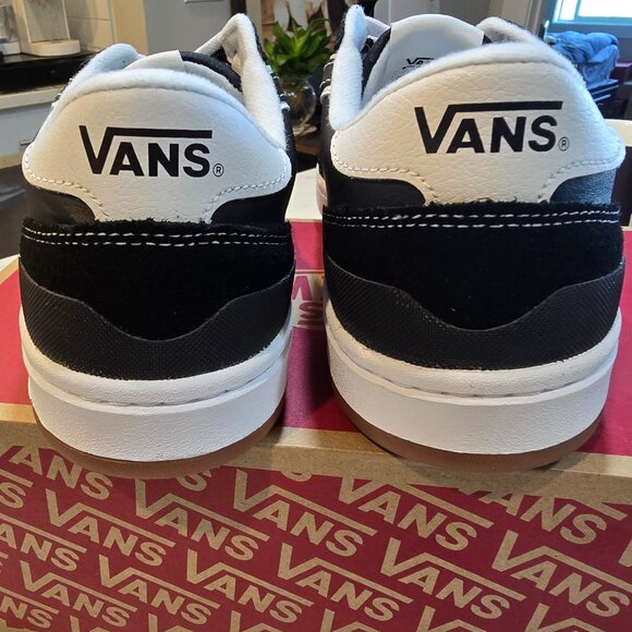Vans Lowland 2.0 Black/White VN000D6RBZW Skateboard Everyday Sneakers MENS SZ 10 - Picture 5 of 11